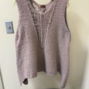 POL Mauve Knit Tank Top